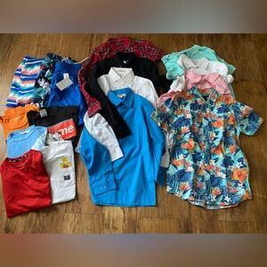 Lot 16 Boy’s Medium 10/12 Swim Casual & Dress Supreme Place Billabong Old Navy